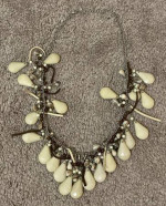 Womens Girls Beige Elegant Fashion Necklace 12 Inch