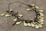 Womens Girls Beige Elegant Fashion Necklace 12 Inch