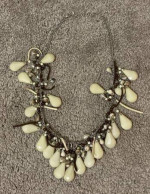 Womens Girls Beige Elegant Fashion Necklace 12 Inch