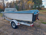 Shorelandr Galvanized Roller Trailer and Boat.