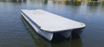 24' tritoon pontoon boat deck