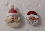 Two Vintage Santa Clause Brooches OBO
