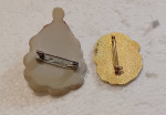 Two Vintage Santa Clause Brooches OBO