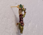 Vintage HAR Signed Enamel Rhinestones Inspector Hound Dog Brooch OBO