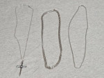 Almost New (3)Chains and (1) cross