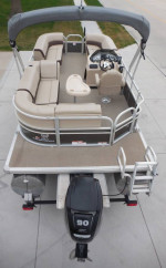 2018 Sun Tracker party barge 20 dlx 20ft pontoon 90hp Merc CT 4 Stroke