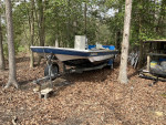 22foot deck boat with trailer