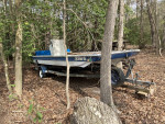 22foot deck boat with trailer