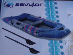 New SEVYLOR COLOSSUS Inflatable 2-PERSON BOAT with 2 Oars