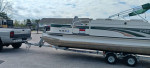 20' Crestliner Pontoon Boat & trailer