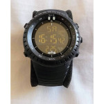 Men's Digital LED Display Waterproof Sport Watch, Black