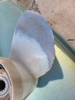 Boat Outboard Prop. Mid 70,s Evinrude 115HP