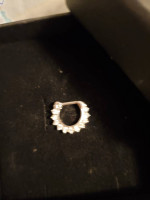 Surgical steel nose ring