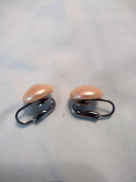 Vintage Richielieu Faux Pearl Clip On Earrings