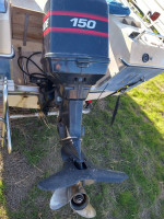 EVINRUDE 150 HORSE POWER V6 OUTBOARD ENGINE IN EXCELLENT CONDITION