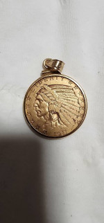 1911 $5 Gold Eagle in Bezel