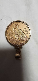 1911 $5 Gold Eagle in Bezel