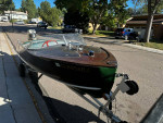 18’ wood hull ski boat - 1959 StyleMaster & Mercury 45hp (1961 Cloud White)