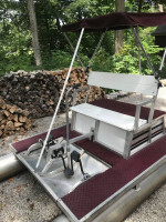 Paddle King PK 3000 Peddle Boat Aluminum Pontoons With Bench Seat