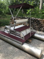 Paddle King PK 3000 Peddle Boat Aluminum Pontoons With Bench Seat