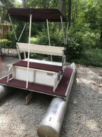 Paddle King PK 3000 Peddle Boat Aluminum Pontoons With Bench Seat