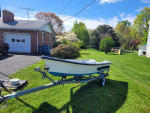 13 ft fiberglass bay built skiff