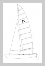 16' Prindle Catamaran w/trailer
