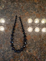 Gorgeous Ann Taylor 20" Length Adjustable Black Beads Necklace