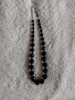 Gorgeous Ann Taylor 20" Length Adjustable Black Beads Necklace