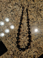 Gorgeous Ann Taylor 20" Length Adjustable Black Beads Necklace