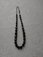 Gorgeous Ann Taylor 20" Length Adjustable Black Beads Necklace