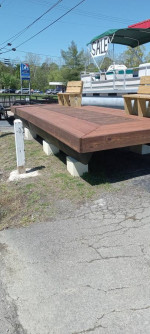 Woven Vinyl, Carpet or Wood Decked Pontoon Boat Docks