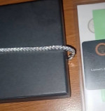 Moissanite Bracelet 3mm 6 in. Has Certificate