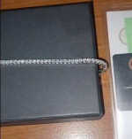 Moissanite Bracelet 3mm 6 in. Has Certificate
