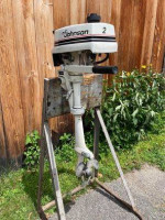 1975 AMF Sunbird 16’ w/1985 Johnson 2HP Outboard Motor