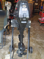 2013 9.9 Suzuki Electric Start Power Tilt Long Shaft Tiller