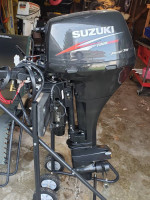 2013 9.9 Suzuki Electric Start Power Tilt Long Shaft Tiller
