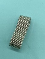 Tiffany & Co Sterling Silver 925 Somerset Mesh Dome Weave Ring