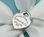 Tiffany&Co Sterling Silver 925 Please Return To Devil Heart Pendant Charm In Box