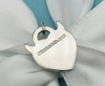 Tiffany&Co Sterling Silver 925 Please Return To Devil Heart Pendant Charm In Box