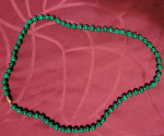 Malachite gemstone necklace
