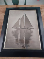Historic Ship Ships Wall Art Framed Print Photos Pictures Set of 5