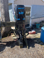 For sale 2004, 125 hp mercury outboard saltwater series 2 stroke 20 inch shaft
