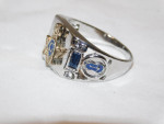 MASTER MASON FREEMASON MASONIC RING ~ SIZE 9 ~ MASTER MASON RING TOPAZ