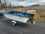 1962 Arkansas traveler boat 50hp Johnson