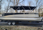 2012 Berkshire 263SLX Premium Tritoon with 150HP & Trailer
