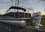 2012 Berkshire 263SLX Premium Tritoon with 150HP & Trailer