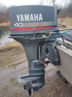 2000 Fisher Avenger 14 foot boat motor and trailer