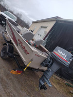 2000 Fisher Avenger 14 foot boat motor and trailer