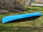 14' Fiberglass Canoe with Paddles